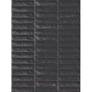 Emil Total Brick EH6G Wandtegel Brick 060X240 Antracite 9,5mm Glans