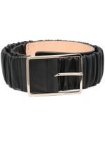 AGL ceinture froncée en cuir - Noir