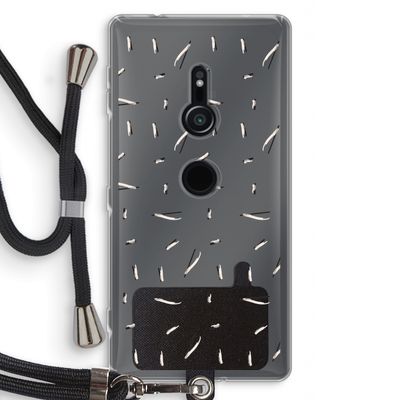 Hipster stripes: Sony Xperia XZ2 Transparant Hoesje met koord