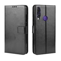 Retro Crazy Horse textuur horizontale Flip lederen draagtas voor Lenovo Z5S met houder & kaartsleuven & fotolijstjes (zwart)