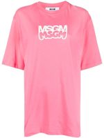 MSGM t-shirt à logo imprimé - Rose - thumbnail