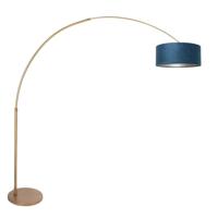 Steinhauer BooglampSparkled Light brons met blauwe kap Ø 45cm - 4307BR