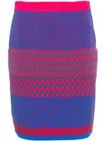 DVF Diane von Furstenberg jupe Viv en maille jacquard - Rose