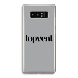 Topvent Grijs Zwart: Samsung Galaxy Note 8 Transparant Hoesje