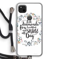 Diamonds: Pixel 4a Transparant Hoesje met koord