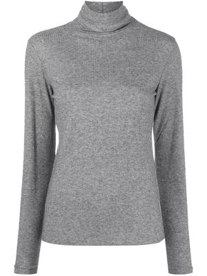 LouLou de Saison pull nervuré à col roulé - Gris