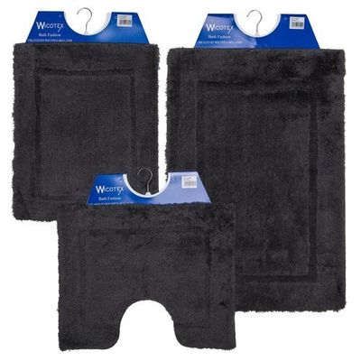 Wicotex toiletmat 50x60 cm uni antraciet Wicotex toiletmat 50x60 cm uni antraciet