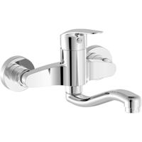 Keukenkraan Tres Cocina Chroom | Opbouw | Uitloop draaibaar | Mengkraan | 1-hendel | Rond | Chroom