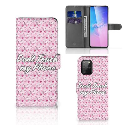 Samsung S10 Lite Portemonnee Hoesje Flowers Pink DTMP Samsung S10 Lite Portemonnee Hoesje Flowers Pink DTMP