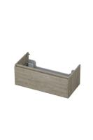 Onderkast INK 1 lade greeploos met houten keerlijst 90 cm x 45 cm x 35 cm Greige eiken 1257539 Onderkast INK 1 lade greeploos met houten keerlijst 90 cm x 45 cm x 35 cm Greige eiken 1257539