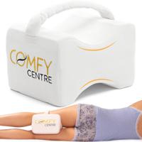 Comfy Center Kniekussen met band voor in bed - Orthopedisch & Ergonomisch Beenkussen/Zijslaapkussen