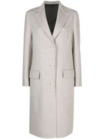 Brioni manteau Solferino en laine vierge - Gris - thumbnail