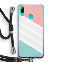 Strepen pastel: Huawei P Smart (2019) Transparant Hoesje met koord