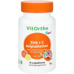 Vitortho Zink + C kind zuigtabletten