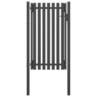 Poort 1x2,25 m staal antraciet