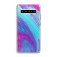 Zweverige regenboog: Samsung Galaxy S10 5G Transparant Hoesje - thumbnail