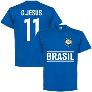 Brazilië G. Jesus 11 Team T-Shirt