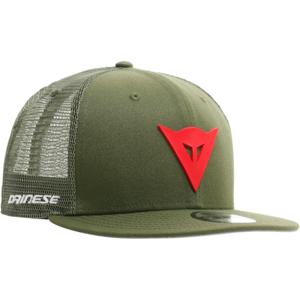 DAINESE 9Fifty Trucker Snapback Cap, T-shirts & petjes voor de motorrijder, Groen-Rood