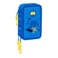 Driedubbele Pennenzak Batman Blauw 12,5 x 19,5 x 5,5 cm 37 Onderdelen