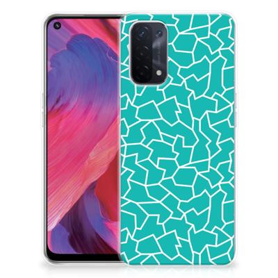 OPPO A93 5G | Hoesje maken | Cracks Blue