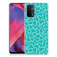 OPPO A93 5G | Hoesje maken | Cracks Blue