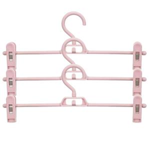 Kipit - broeken/rokken kledinghangers - set 16x stuks - roze - 32 cm