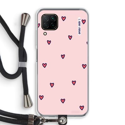 Hartjes: Huawei P40 Lite Transparant Hoesje met koord