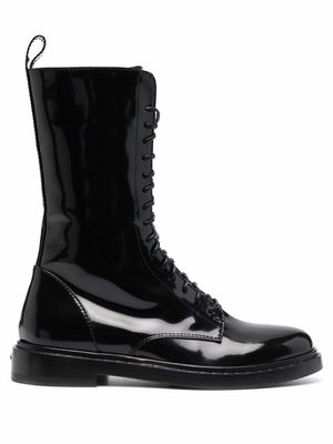 Le Silla bottines Sama à lacets - Noir
