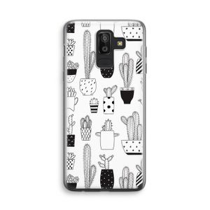 Cactusmotief: Samsung Galaxy J8 (2018) Transparant Hoesje