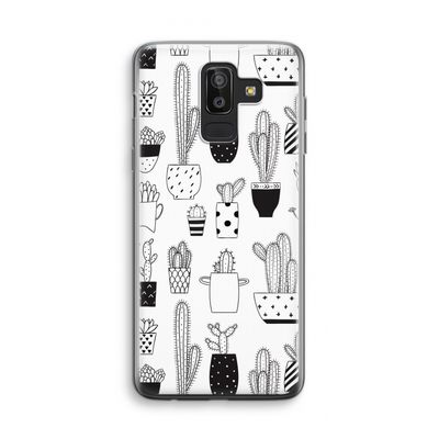 Cactusmotief: Samsung Galaxy J8 (2018) Transparant Hoesje