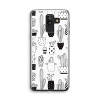 Cactusmotief: Samsung Galaxy J8 (2018) Transparant Hoesje