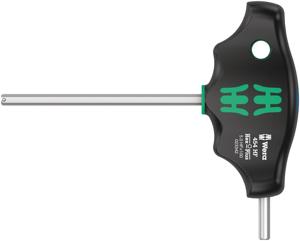 Wera 454 HF T-greep zeskant-schroevendraaier Hex-Plus met vasthoudfunctie, 5 x 100 mm - 05023342001