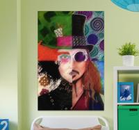 Canvas schilderij karakter Johnny Depp