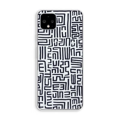 Moroccan Print: Pixel 4 XL Transparant Hoesje