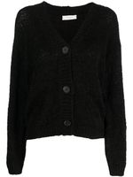 Zanone cardigan floqué à col v - Noir