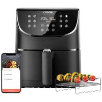 Cosori CS158-AF-RXB Airfryer 5.5 l 1700 W Appbased, Anti-aanbaklaag, Met display, BPA-vrij, Oververhittingsbeveiliging, Timerfunctie Zwart - thumbnail