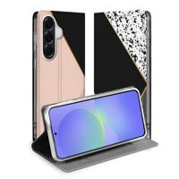 Samsung Galaxy A37 | Bookcase | Hoesje Black Pink Shapes