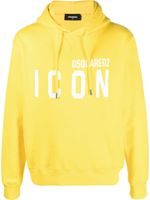 DSQUARED2 hoodie à logo imprimé - Jaune - thumbnail