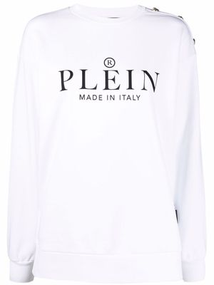 Philipp Plein sweat à logo imprimé - Blanc