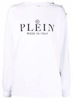 Philipp Plein sweat à logo imprimé - Blanc - thumbnail