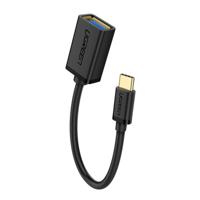 UGREEN 13cm USB 3.0 Female naar USB-C / Type-C Male OTG-Converter Adapter kabel (zwart)