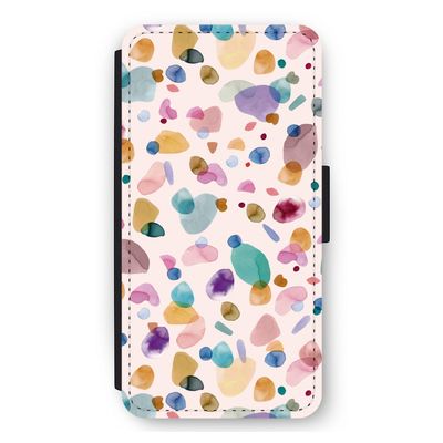 Terrazzo Memphis Pink: iPhone 11 Flip Hoesje