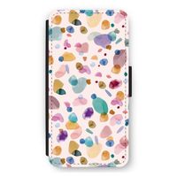 Terrazzo Memphis Pink: iPhone 11 Flip Hoesje