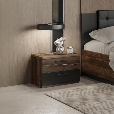 Home365 Nachtkastje met Lades Siena - Walnoot
