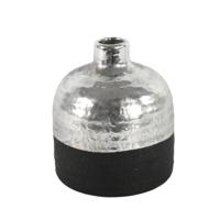 Countryfield vaas terri s zwart/zilverkleurig 13 cm | 12 stuks