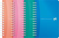 Oxford Office My Colours notitieboekje, 180 bladzijden, ft 9 x 14 cm, geruit 5 mm, geassorteerde kleuren