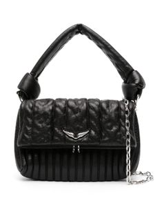 Zadig&Voltaire sac porté épaule Rocky Eternal Knit Shadow - Noir