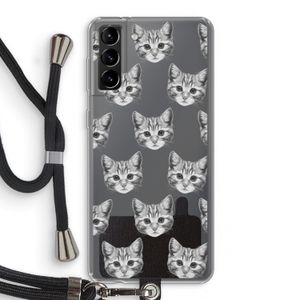 Kitten: Samsung Galaxy S21 Plus Transparant Hoesje met koord