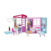 Barbie Huis met Pop + Meubels en Accessoires Barbie Huis met Pop + Meubels en Accessoires
