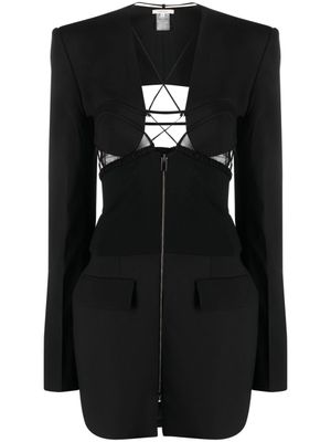 Nensi Dojaka robe Hybrid Jacket à coupe courte - Noir